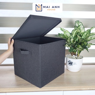 Hộp đựng đồ đa năng gấp gọn, nắp rời, dáng vuông Mai Anh House MA20
