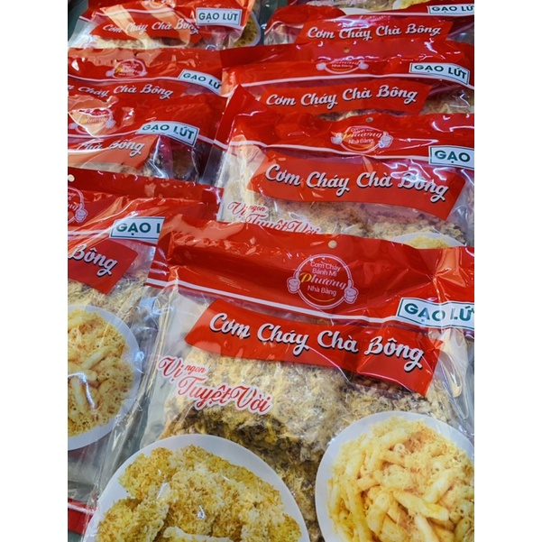 Cơm cháy gạo lứt chà bông hiệu Phương Nhà Bàng 1 bịch 170gr