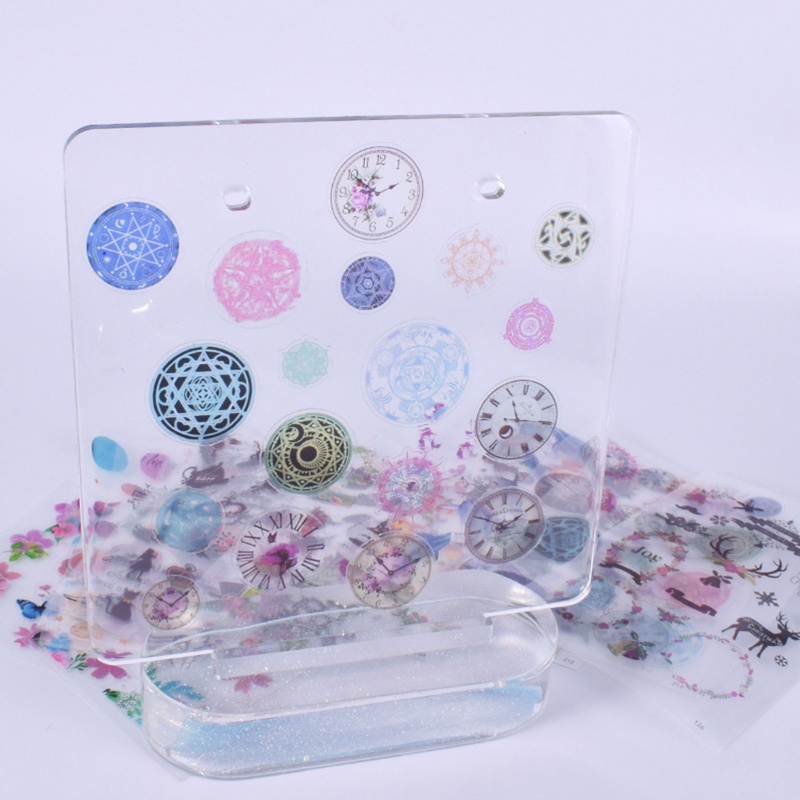 Set 15 Tấm Silicone Trong Suốt Dùng Để Làm Vật Liệu Resin