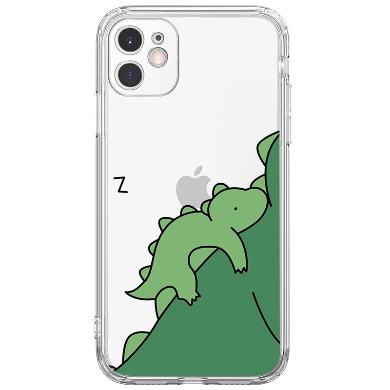 Ốp lưng JURSUE hoạt hình cặp đôi dễ thương đẹp cho iPhone 13 12 11 Pro Max SE 2020 X XR XS ip 8 7 6 6S Plus kute Y109