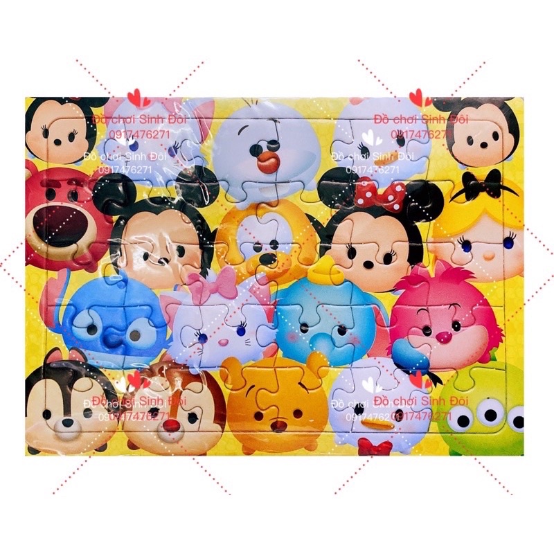 Tranh ráp hình giấy 10*14cm - mẫu chuột ngẫu nhiên