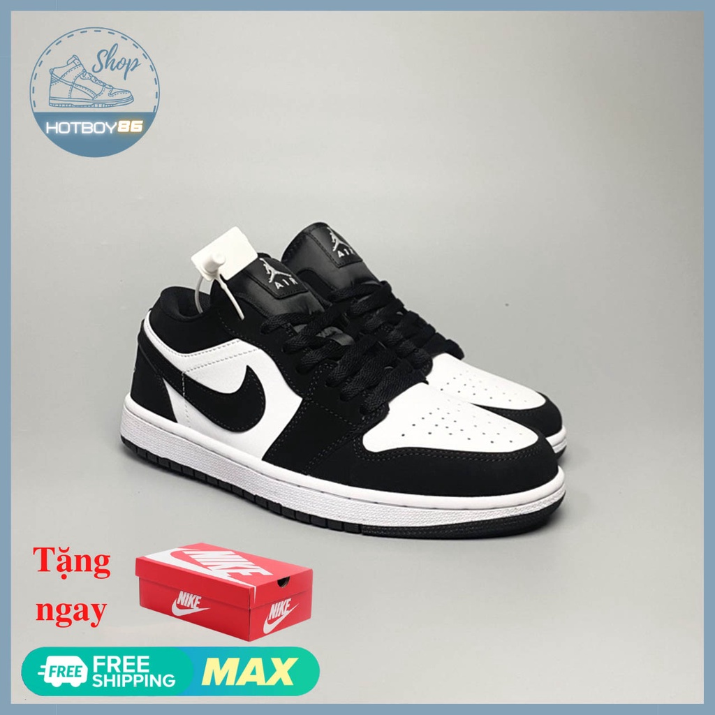 Giày thể thao cổ thấp đen trắng đủ size nam nữ 36-44 . jd đen trắng thấp thời trang giá rẻ