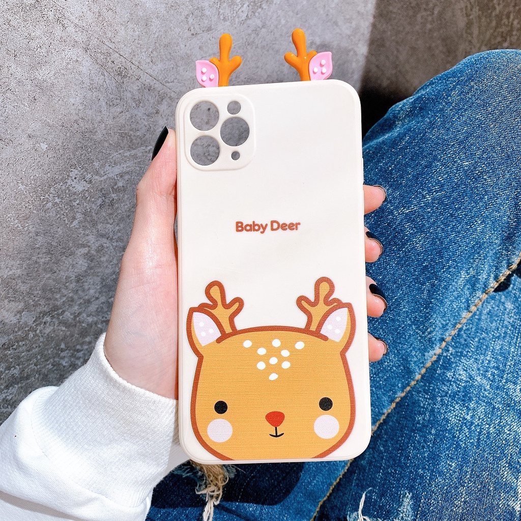 Ốp Lưng Silicon Bảo Vệ CAMERA Hình Nổi BaBy Cute - E072