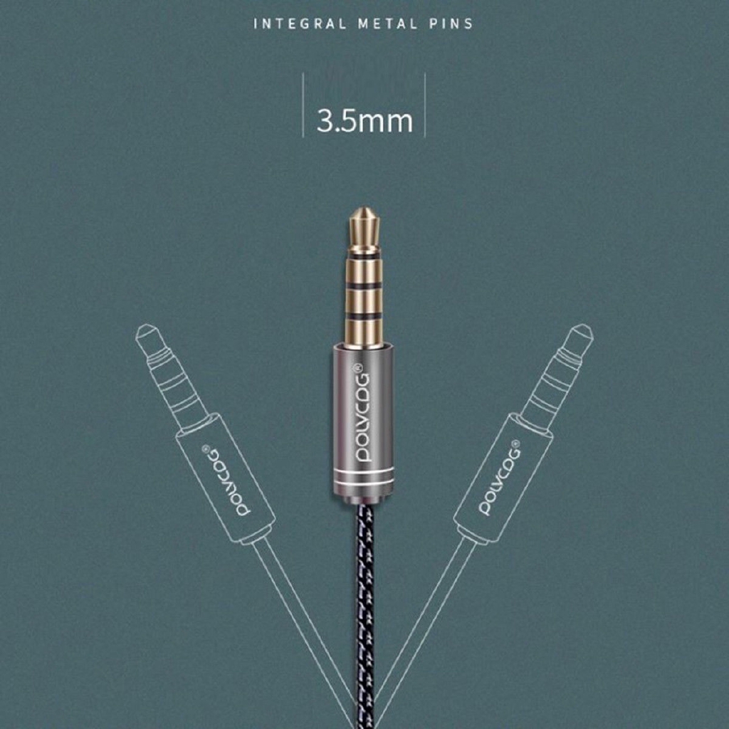 Tai nghe nhét tai có dây HiFi cổng 3.5mm âm thanh Super Bass