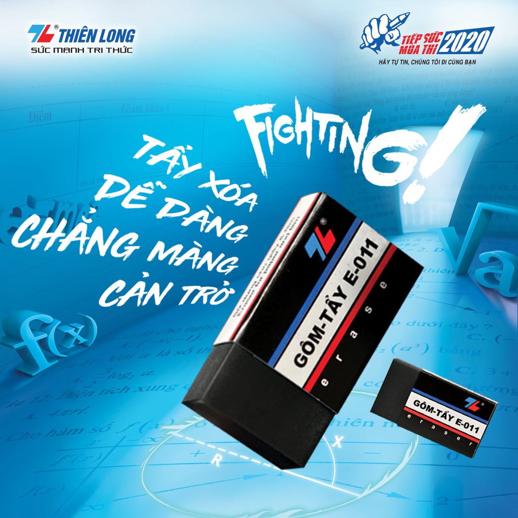 [Giao hoả tốc] Gôm tẩy bút chì chất lượng cao màu đen 𝑻𝒉𝒊𝒆̂𝒏 𝑳𝒐𝒏𝒈 E-011