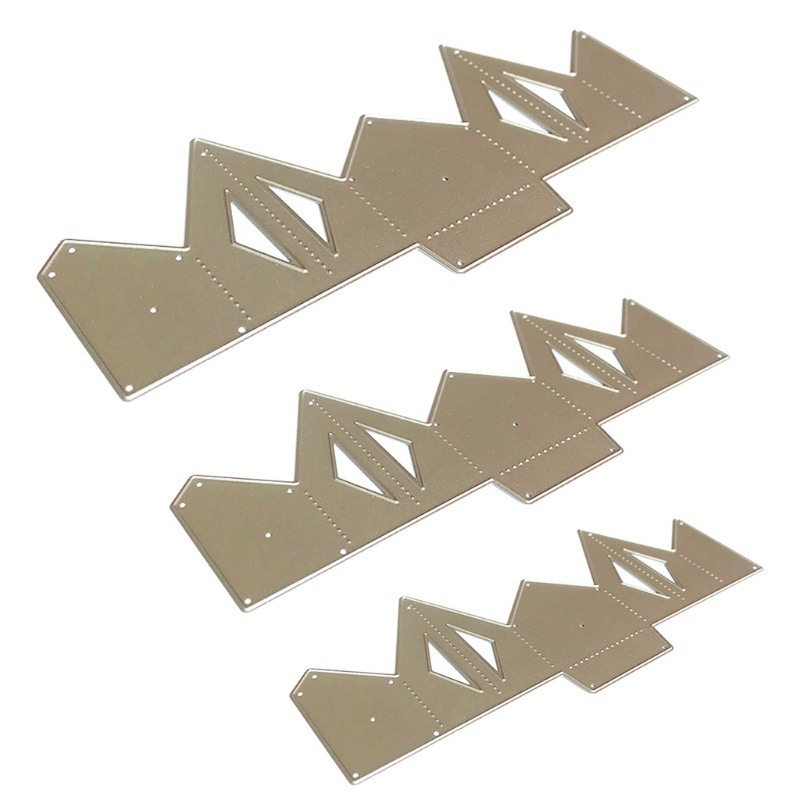 Khuôn Cắt Giấy Kim Loại Hình Hoa 3D Nhiều Tầng Dùng Để Trang Trí Thiệp / Scrapbook