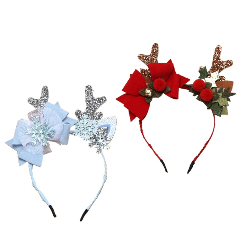 Băng Đô Cài Tóc Hình Sừng Tuần Lộc Lấp Lánh