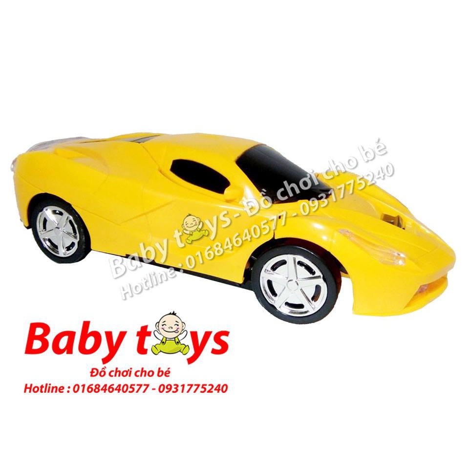 Xe Robot biến hình Racer Car FW2031: Dùng pin, có đèn, nhạc (Không kèm pin)