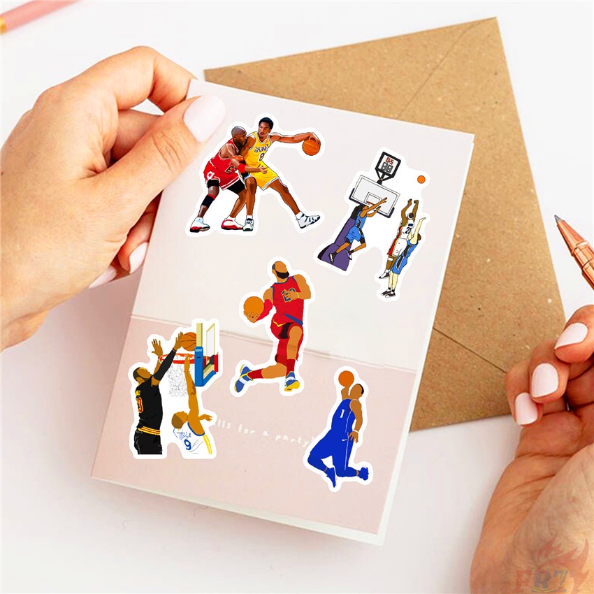 ❉ Nba Miếng Dán Hình Siêu Sao Bóng Rổ Số 02 ❉ Bộ 50 Miếng Dán Chống Thấm Nước Họa Tiết Thời Trang Dùng Trang Trí