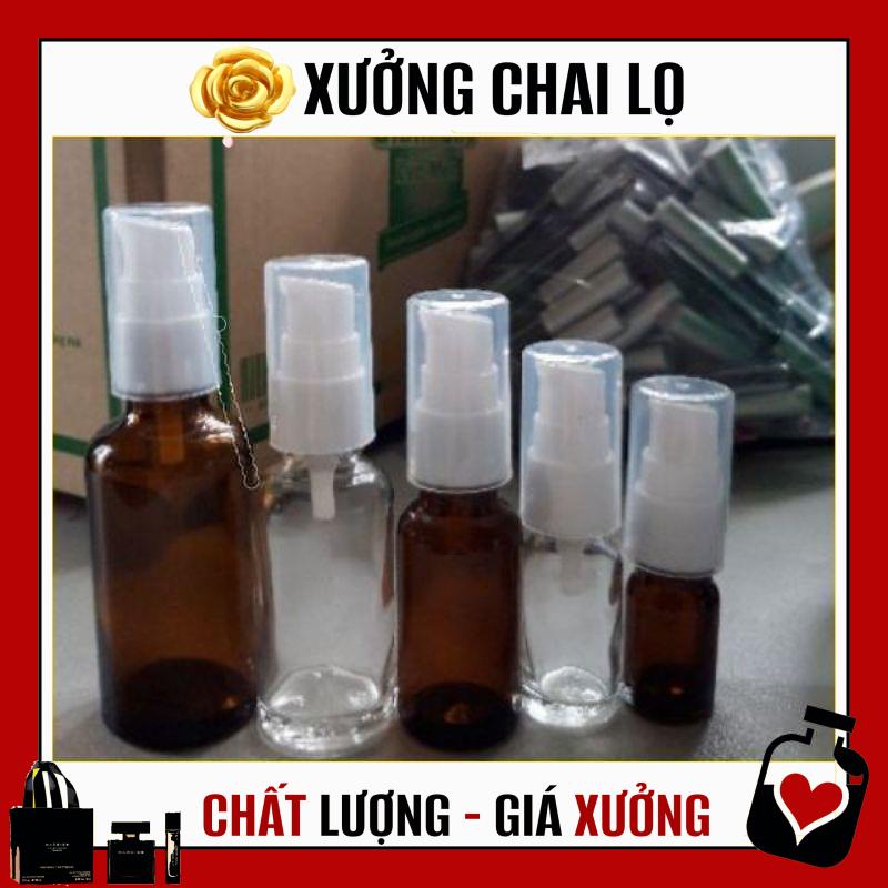 Chai Chiết Mĩ Phẩm ❤ TOP GIÁ RẺ ❤ Chai thủy tinh xịt giọt 30ml,50ml,100ml chiết mỹ phẩm, dầu gội, sữa tắm, serum , .