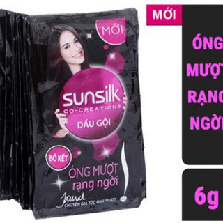 🌸🌸Combo 10 dây Dầu gội Sunsilk óng mượt dây 12 gói x 6g