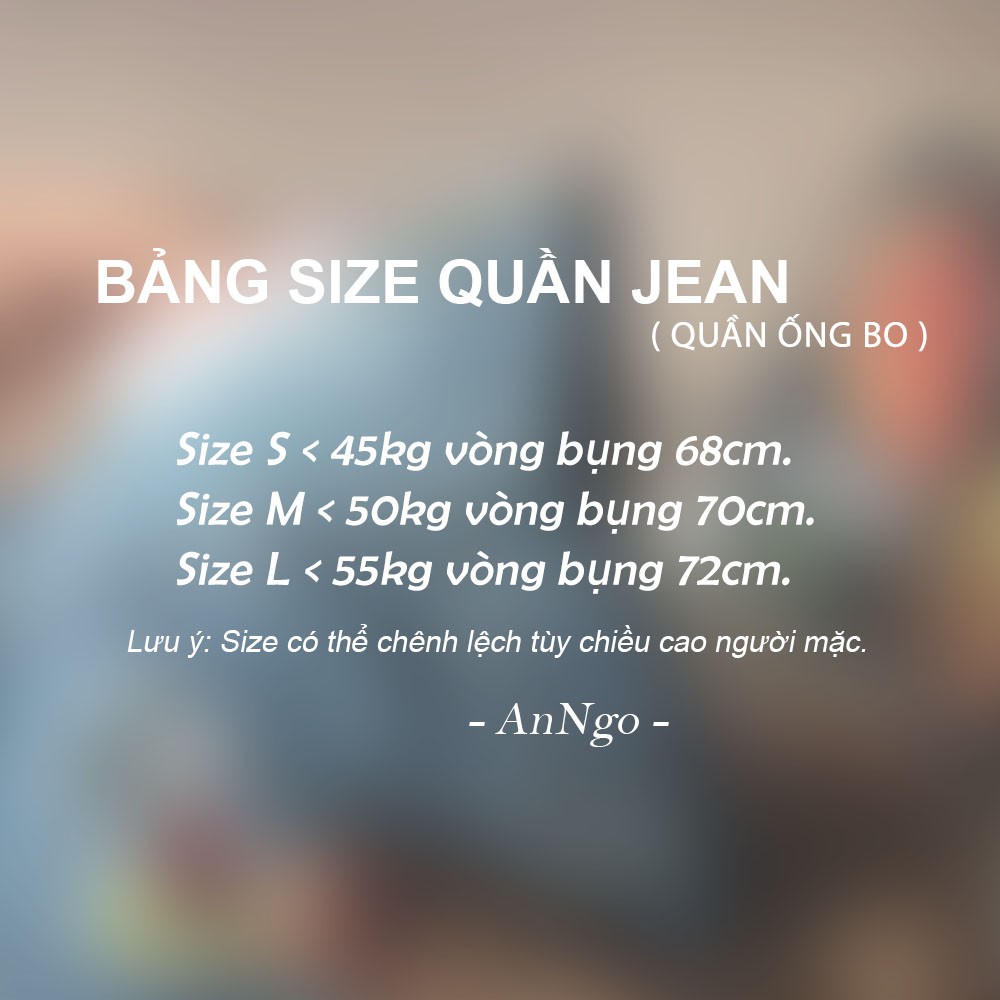 Quần jean nữ baggy rách cực hot, không co dãn AnNgo - AT114