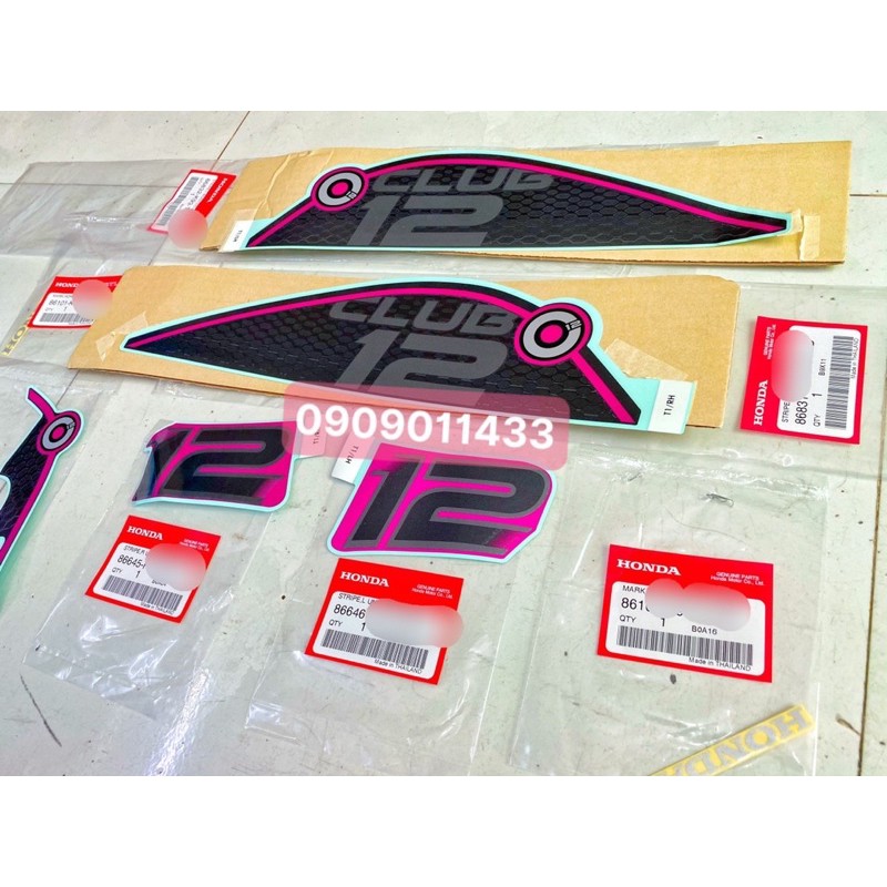 Bộ tem xe Scoopy Club 12 Thailand