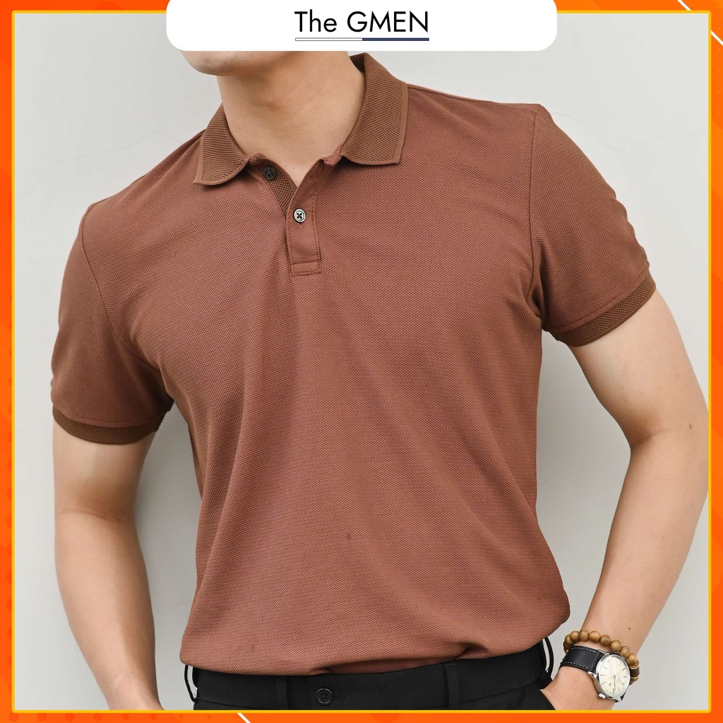 Áo Polo nam The GMEN Mesh Polo Shirt 100% cotton dày dặn, chuẩn form, giá tốt