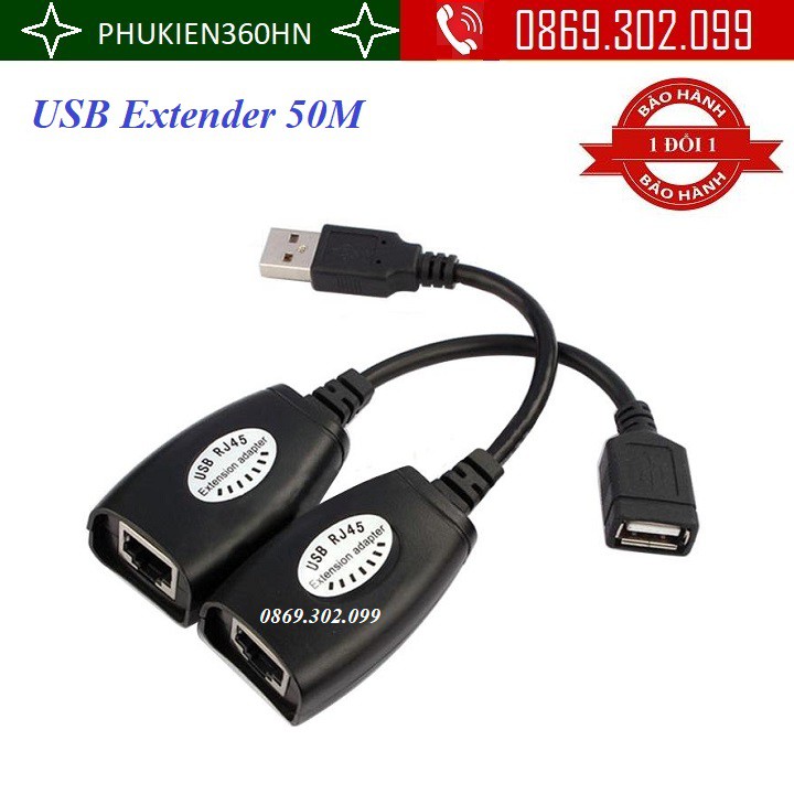 Bộ Nối Dài Cáp USB bằng Dây LAN