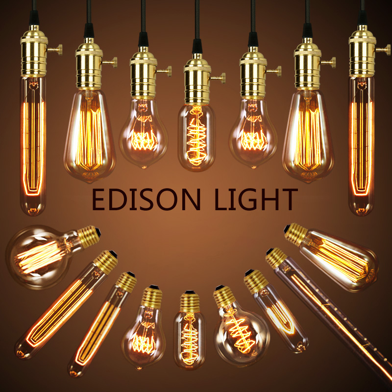 Bóng Đèn Led E27 E14 A + Dây Tóc Edison Phong Cách Cổ Điển