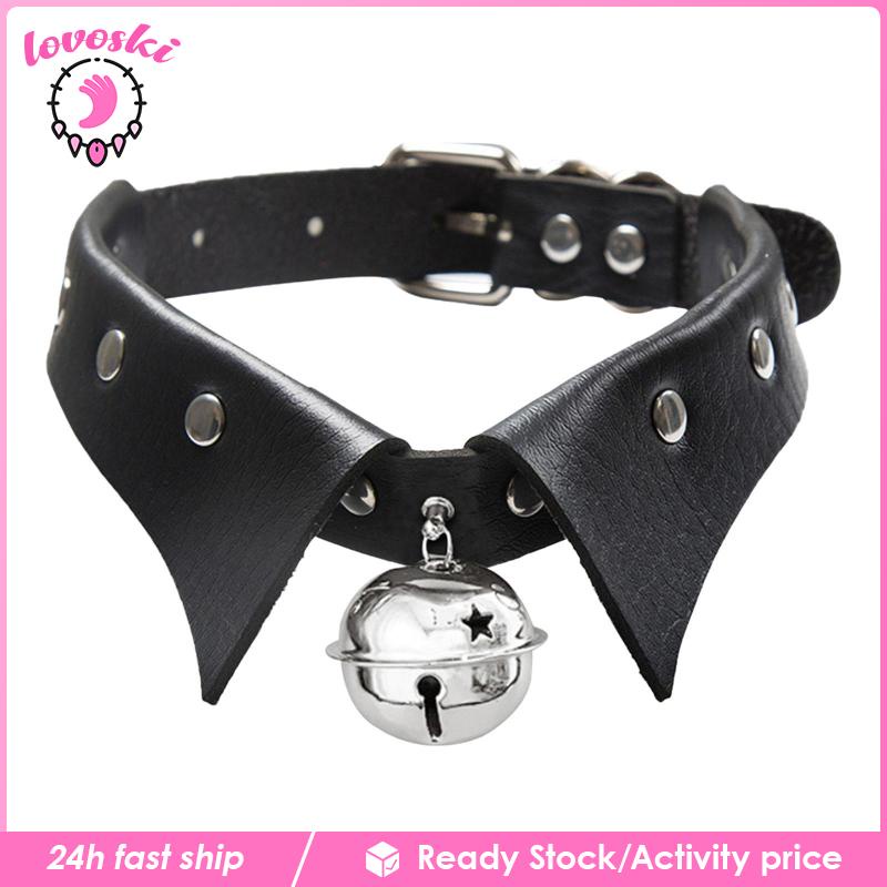Vòng Cổ Choker Da PU Hóa Trang Rock Thời Trang Cho Nữ