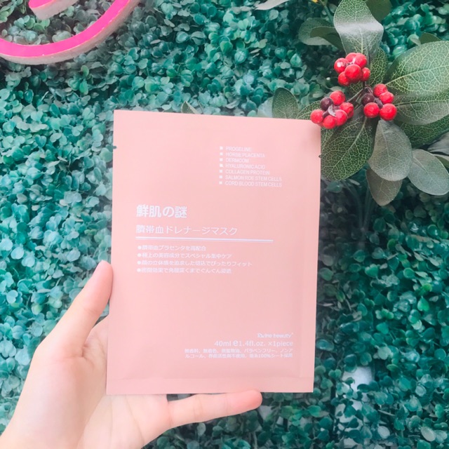 Mặt nạ nhau thai tế bào gốc Rwine Beauty Stem Cell Placenta Mask Nhật Bản