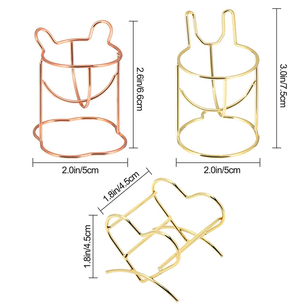 [Hàng mới về] Giá đỡ mút trang điểm hình quả trứng bằng kim loại nhiều màu sắc dành cho nữ