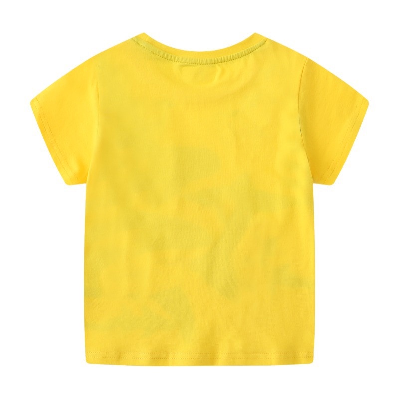 Hàng Mới Về Áo Thun Cotton Trơn In Hình Động Vật Dạ Quang Thời Trang Mùa Hè Cho Bé Trai 2022