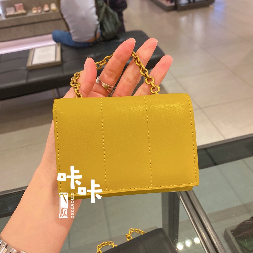 Túi Nữ Phong Cách Mới10770534 Ví Ngắn Cầm Tay Thiết Kế Dây Xích Nhồi Bông Cho Nữ