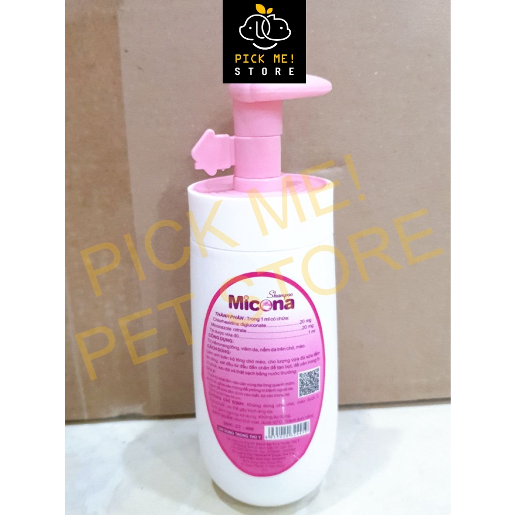 Sữa Tắm MICONA 200ml - Hỗ Trợ Vấn Đề Viê.m, N.ấ.m Da &amp; Lông cho Chó Mèo
