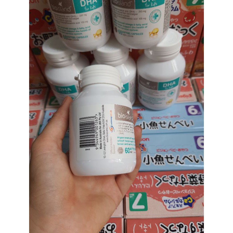 Viên uống bổ sung DHA cho bé Bio Island DHA kid Úc