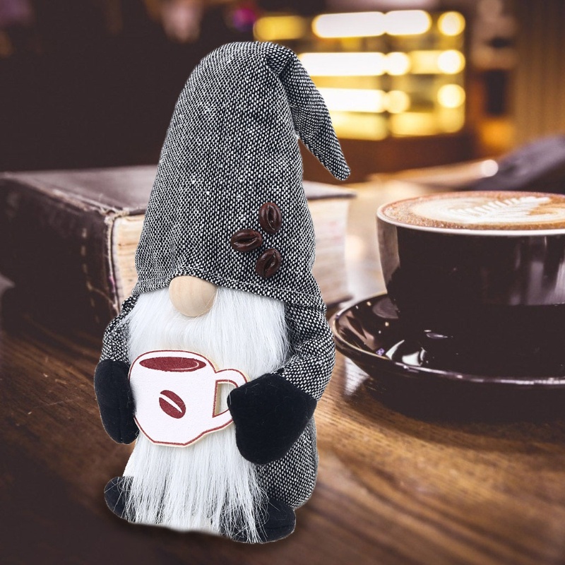 Phụ Kiện Trang Trí Nhà Cửa Hình Chú Lùn Ma Cà Phê Blala Gnome Handmade Độc Đáo
