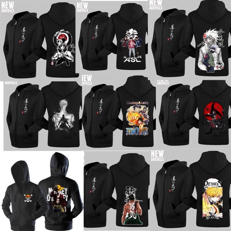 ÁO Naruto - BST áo khoác anime in hình Naruto One Piece Kimetsu đẹp cực ngầu giá rẻ