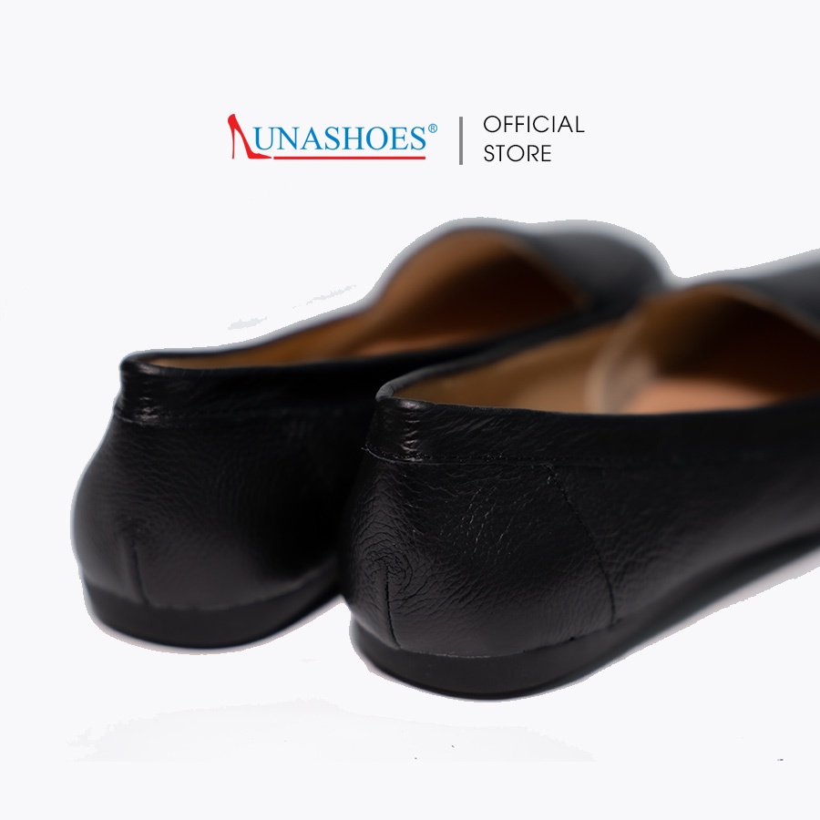 Giày bệt nữ mũi tròn da bò cực mềm cực êm chân Lunashoes 1207 sẵn hàng BH 24 tháng giầy trung niên cho mẹ