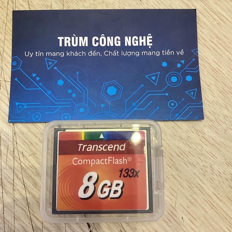 Thẻ nhớ CF Transcend CompactFlash 8GB 133x Speed dùng cho máy ảnh , máy CNC