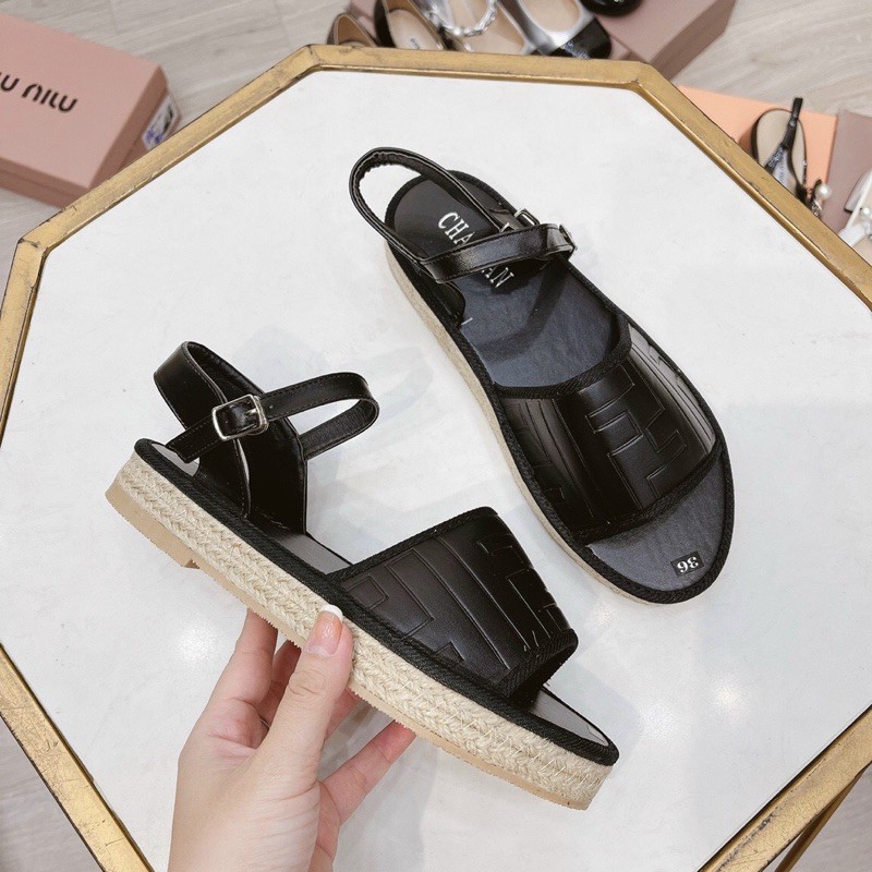 GIÀY HẬU SANDAL DA ĐẾ CÓI