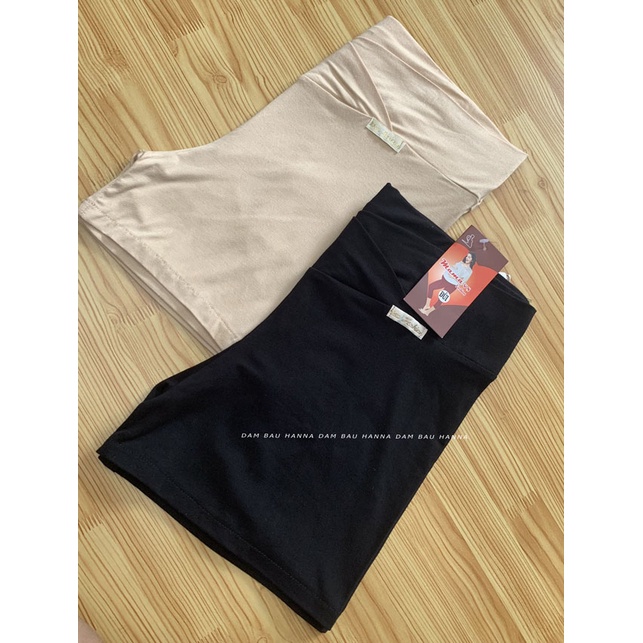 [SIZE 55-80kg] Quần đùi mặc váy bầu cạp chéo HANNA, vải cotton lạnh cao cấp mát co dãn nhiều, không bị xù, mặc rất thoải