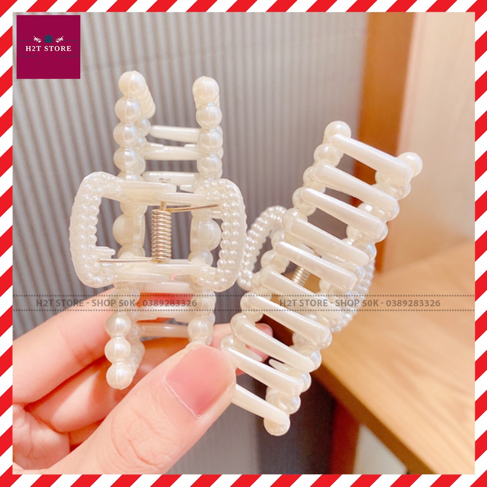 Kẹp tóc ngọc trai , kẹp tóc hàn quốc đính ngọc giả trai xinh xắn