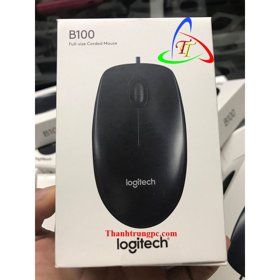 [Mã ELFLASH5 giảm 20K đơn 50K] Chuột Có Dây Logitech B100 Chính Hãng Giá Rẻ - Chuột Logitech B100 Bảo Hành 36 Tháng