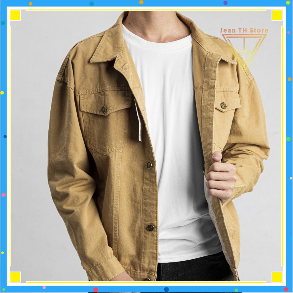 Áo khoác kaki nam nữ nhiều màu form rộng hàn quốc phù hợp với mọi lứa tuổi LOVEMYLIFE3125