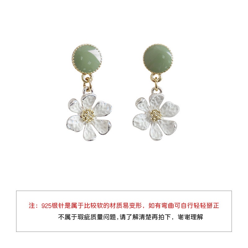 Bông tai bạc S925 hình bông hoa dễ thương dành cho nữ