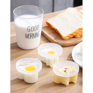 Set 4 khuôn hấp bánh, hấp trứng cho bé