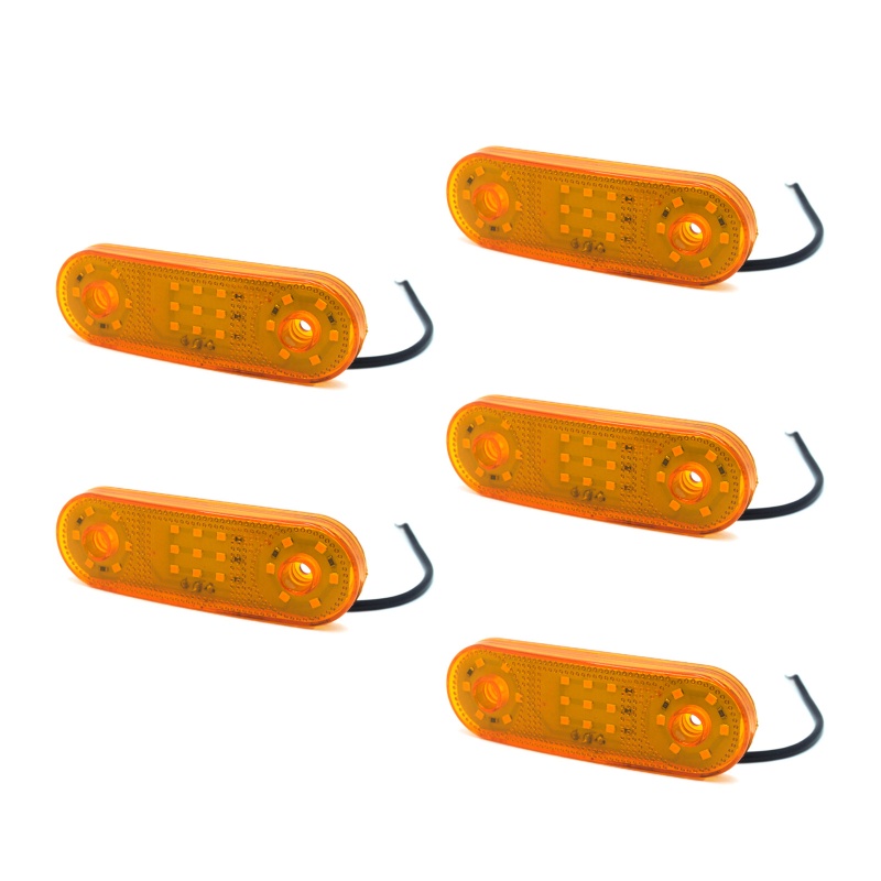 Bộ 5 Đèn Báo Tín Hiệu Phanh Gắn Đuôi Xe Tải