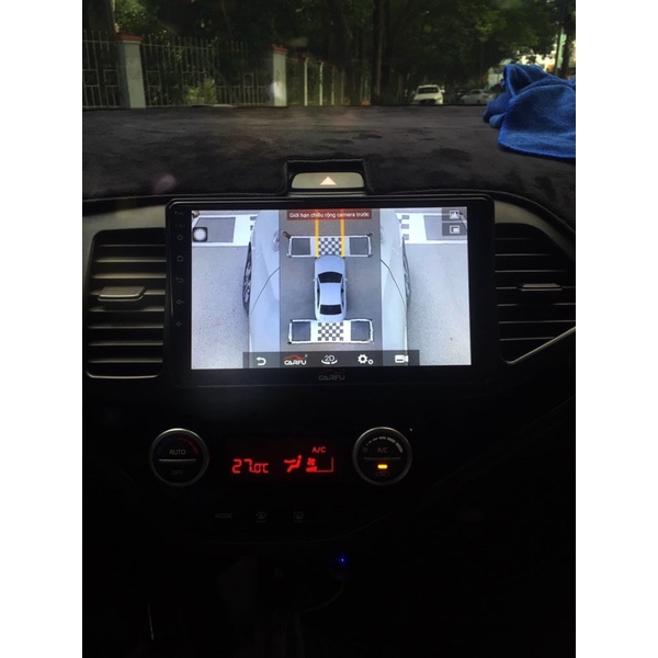Màn Carfu 9” Android Cam 360 3D lắp chung cho xe ô tô