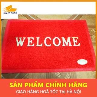 Thảm chùi chân nhựa Welcome 60x40cm để nhà vệ sinh