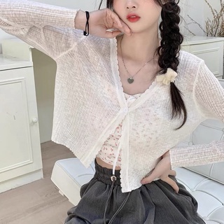Áo khoác len mỏng, áo cardigan mỏng mặc hè