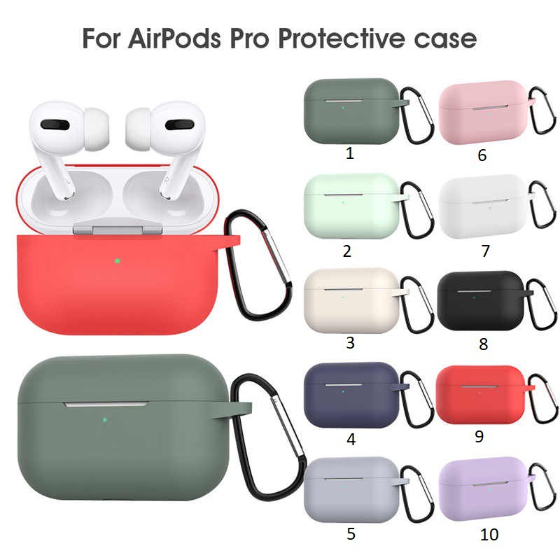 Vỏ Bọc Tai Nghe (Airpods Pro) Case Silicon dẻo nhiều màu - Minh An Saigon