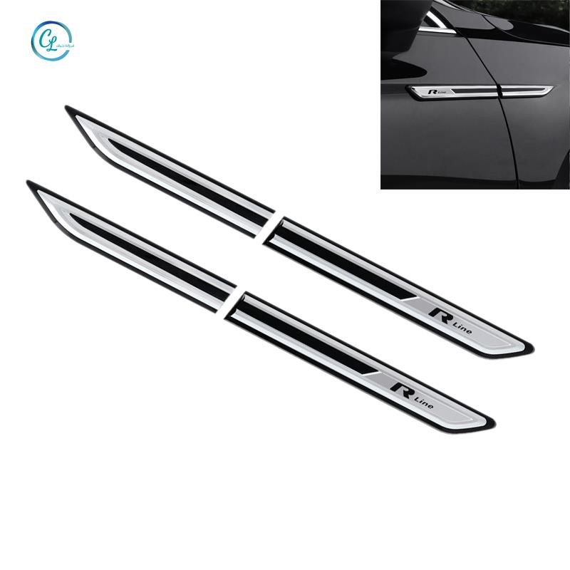 FENDER Miếng Dán Trang Trí Tấm Chắn Bùn Bằng Crom Cho Passat B8