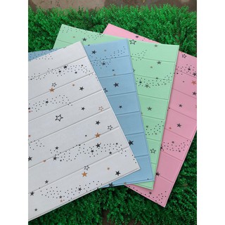 Xốp Dán Tường Giả Gỗ in hình Sao