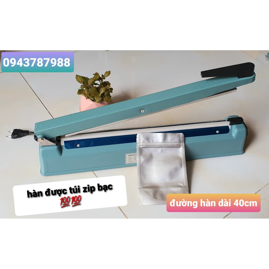 Máy hàn miệng túi 40cm VỎ SẮT- MÁY CẮT MÀNG CO- GIÁ ƯU ĐÃI- TẶNG KÈM BỘ DÂY NHIỆT- ÉP CẢ TÚI ZIP, CÁC LOẠI TÚI NHỰA