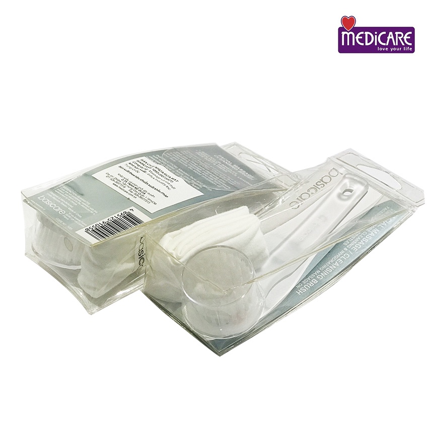 0073901 Bàn chải nhựa rửa mặt Basicare 1055