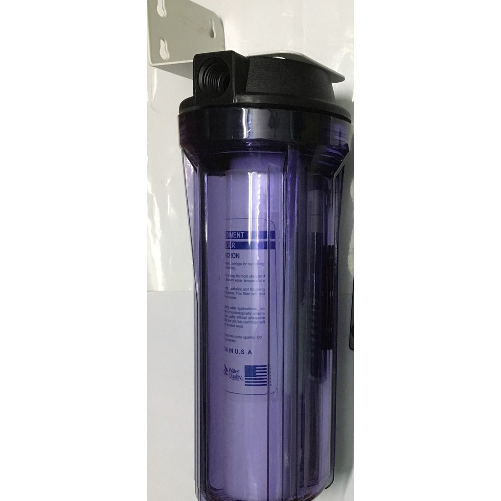 LY LỌC ĐƠN 10in,LỌC THÔ 10in, (gồm ly đựng lõi+lõi số 1+tay vặn+pát treo) | BigBuy360 - bigbuy360.vn