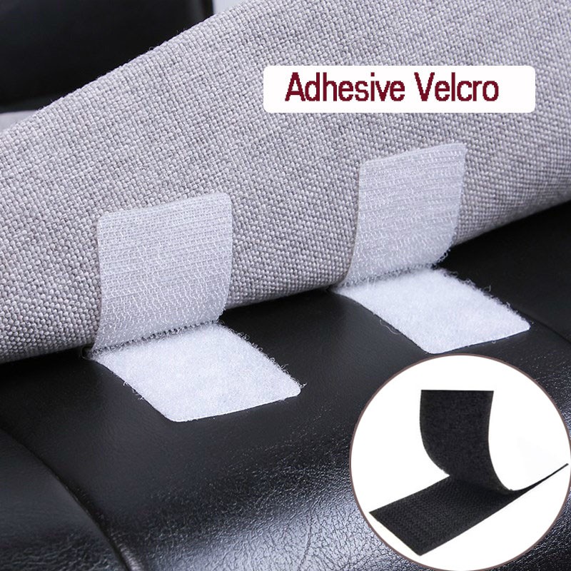 Băng Keo Dán Nylon Hai Mặt Màu Trắng Đen Đa Năng Tiện Dụng