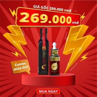 Dầu gấc ép lạnh 120ml và Dầu gấc ép lạnh 50ml-tăng sức đề kháng-hỗ trợ thị lực, hỗ trợ trí não